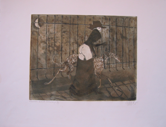 n°251- La promeneuse des chiens